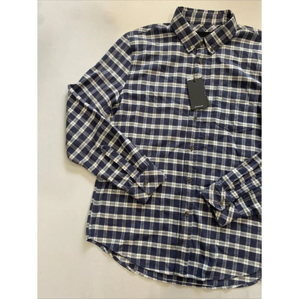 Rails Men's Blue Reid Long Sleeve Button Down Shirt Medium NWT - Picture 2 of 12